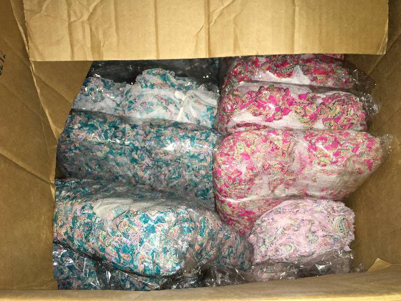 lot 384 image: FLOWERED RIBBON, SHABBY CHIFFON