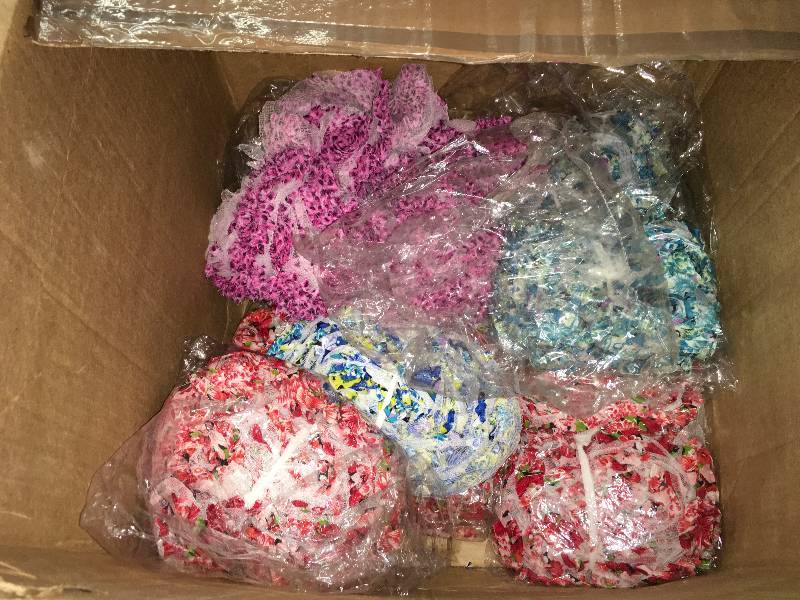 lot 385 image: FLOWERED RIBBON, SHABBY CHIFFON