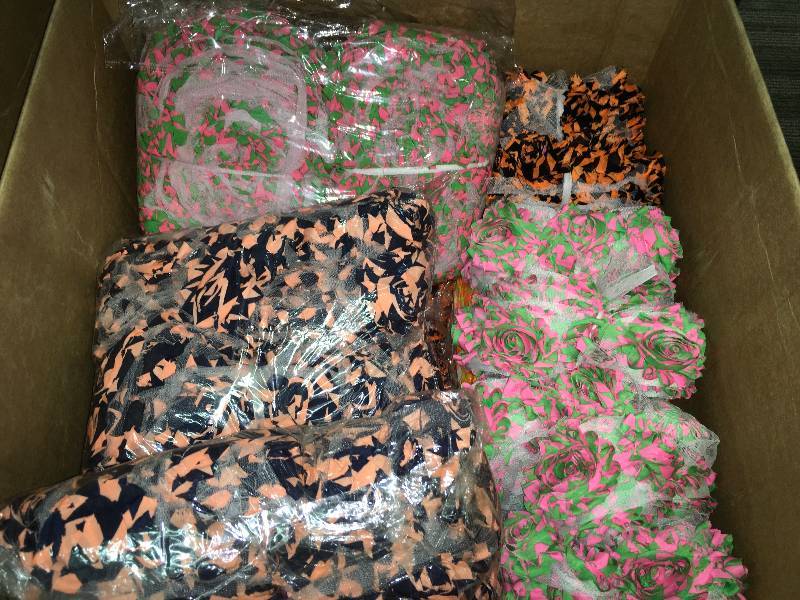 lot 387 image: FLOWERED RIBBON, SHABBY CHIFFON