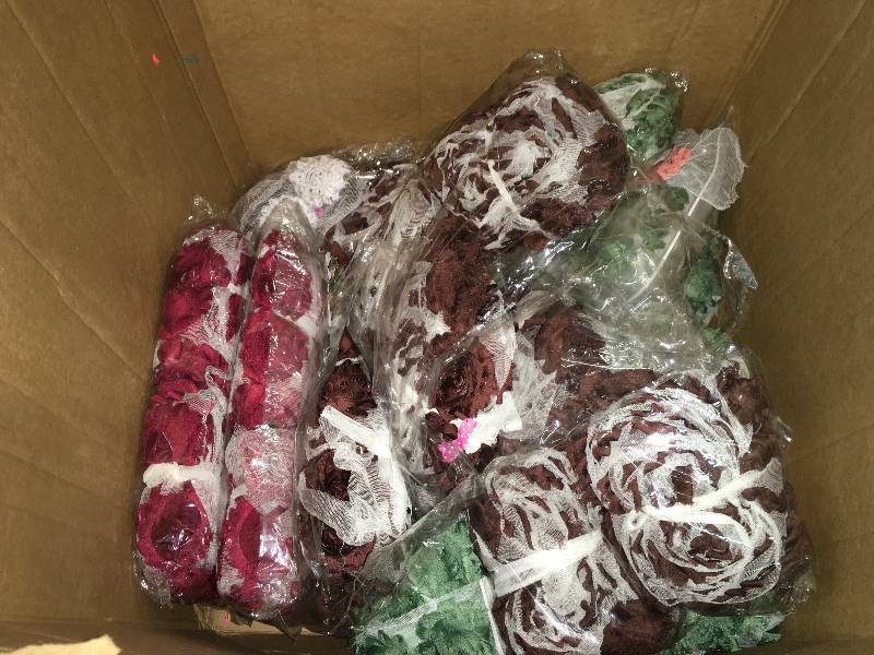 lot 389 image: FLOWERED RIBBON, SHABBY CHIFFON