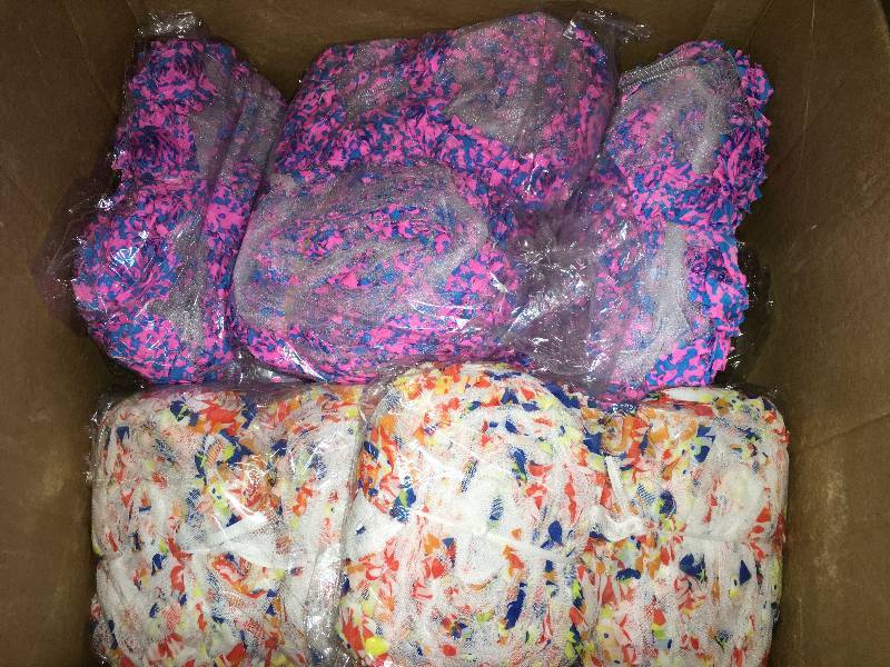 lot 402 image: FLOWERED RIBBON, SHABBY CHIFFON