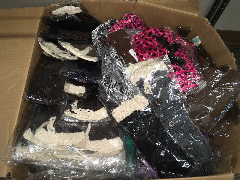 lot 445 image: MISC HEAD WRAPS, HEADBANDS, BOOT SOCKS AND BLOOMERS