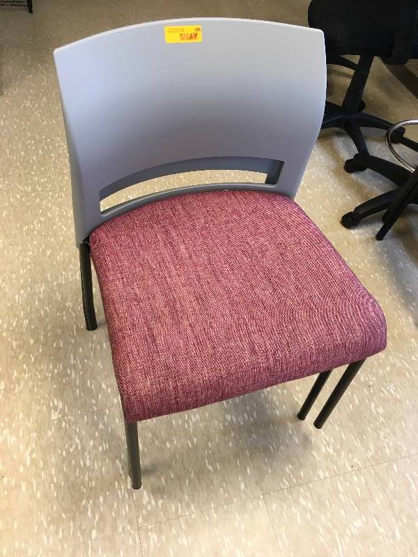 lot 287 image: TWO REDGRAY CHAIRS