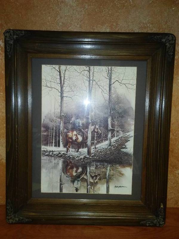 lot 16 image: Bill Jaxson, Signed Cowboy Reflection (very rare),