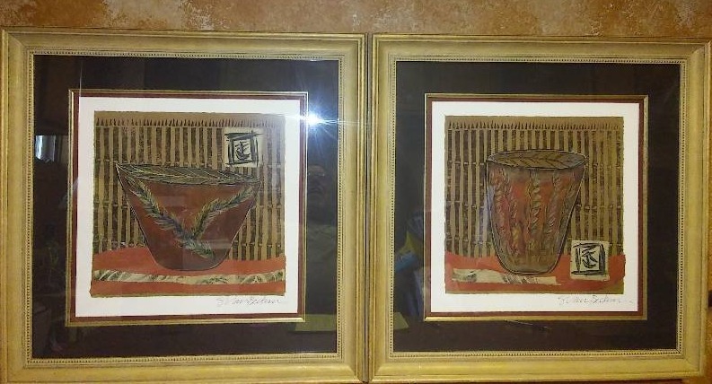lot 14 image: Sara Van Beckum Bamboo I and II
