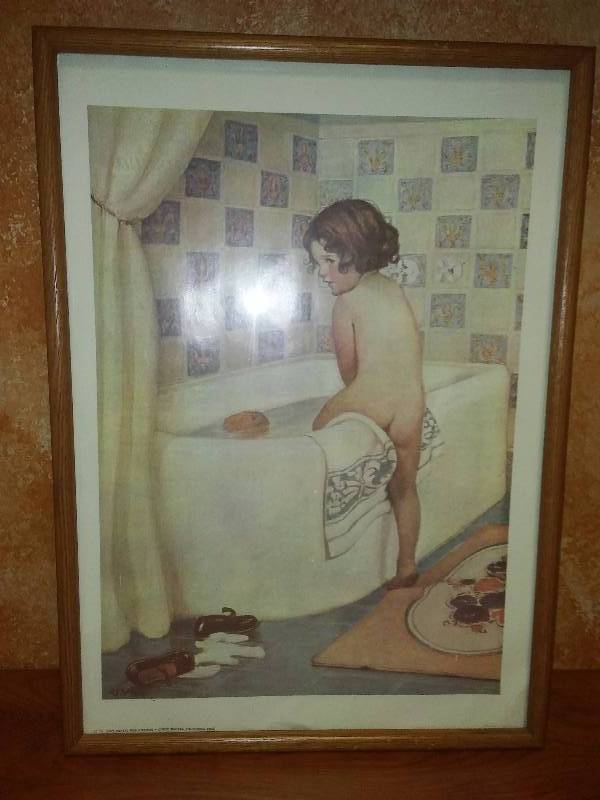 lot 21 image: Climbing in the Tub, 1975 Reprint