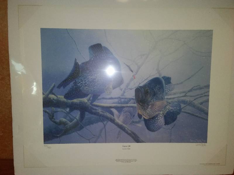 lot 29 image: Face off, Larry Tople, Crappies Fish, 272 of 450, Signed
