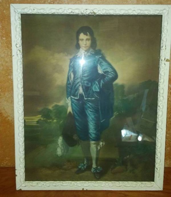 lot 46 image: Blue Boy by Thomas Lawrence, in a Classic wood frame