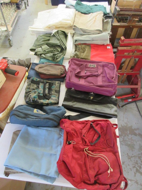 lot 333 image: ASSORTED BAGS AND TARPS
