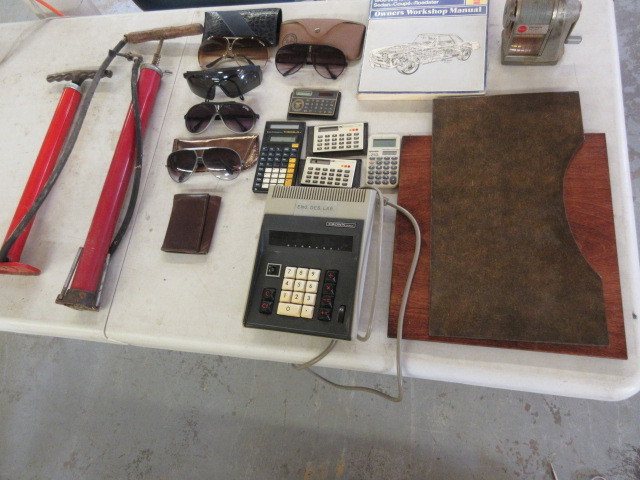 lot 338 image: PENCIL SHARPENER, CALCULATORS, GLASSES AND MORE