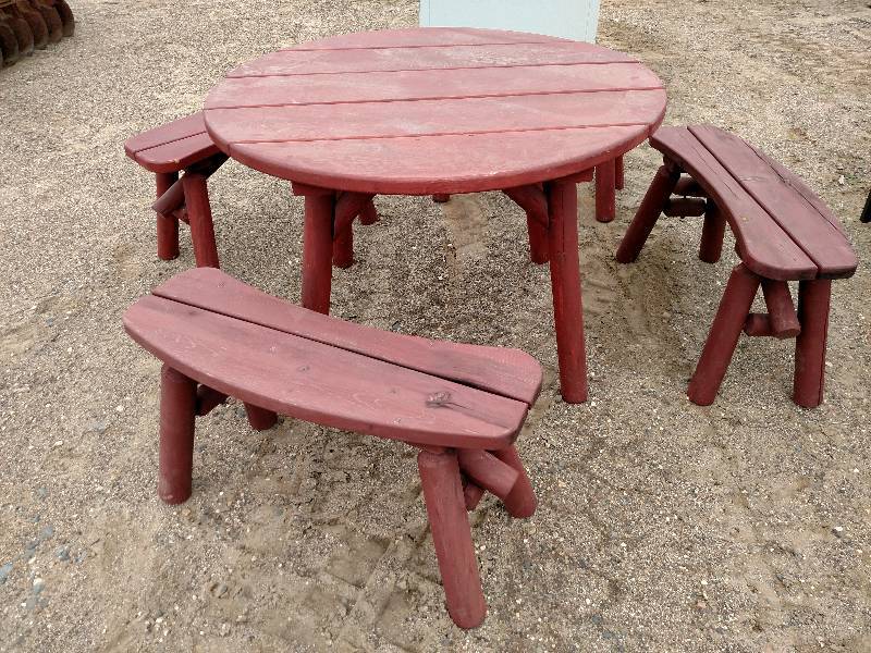 lot 223 image: 47 Picnic Table with (4) 36 Bench...