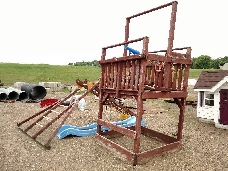 lot 226 image: Swing Set with Slide...