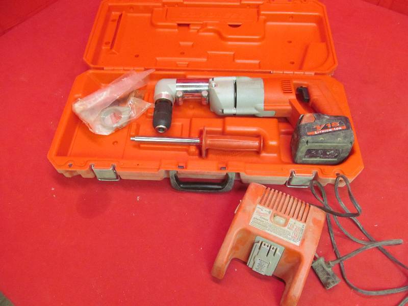 lot 12 image: Angle drive drill