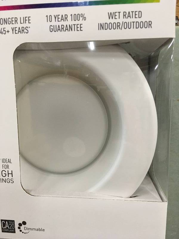 lot 9 image: Cree 100W Equivalent 2700K Soft White Integrated LED Recessed Downlight set of 4
