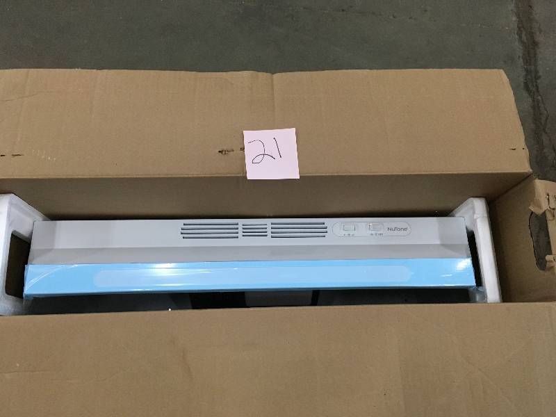 lot 21 image: NuTone RL6200 30 in. Non-Vented Range Hood in White Not Used