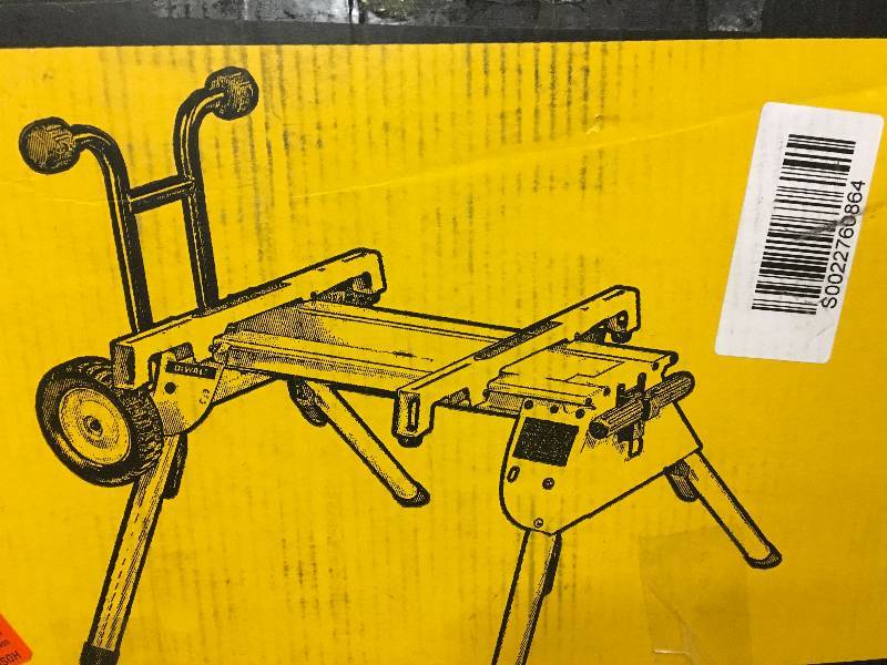 lot 26 image: DeWalt Heavy Duty Rolling Table Saw Stand New