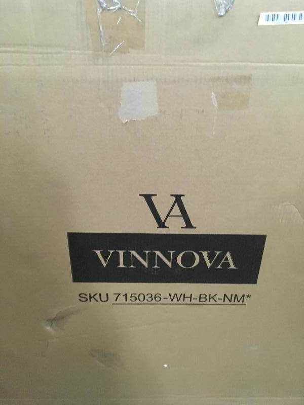 lot 39 image: Vinnova Catania 36 in. W x 22 in. D x 35 in. H Vanity In Grey with Marble Vanity Top in White with Basin New
