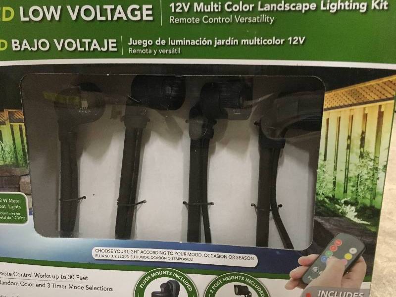lot 57 image: lED Multi Color LED Nano Spot Light (4-Pack) SET OF 2