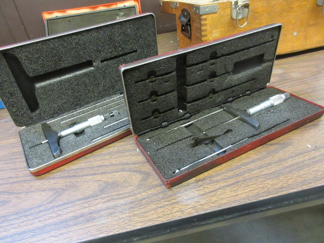 lot 415 image: STARRETT DEPTH GAUGE MICROMETERS