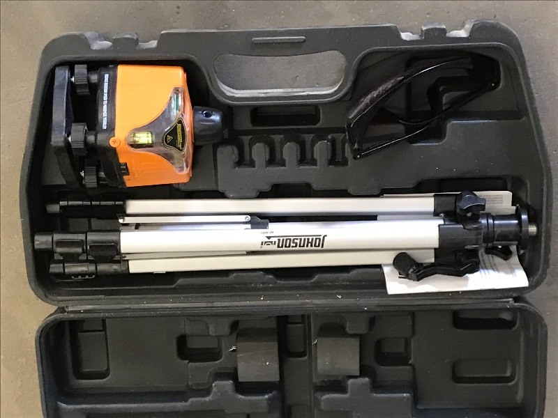 lot 24 image: Johnson Laser-Level With Tri-Pod & ...