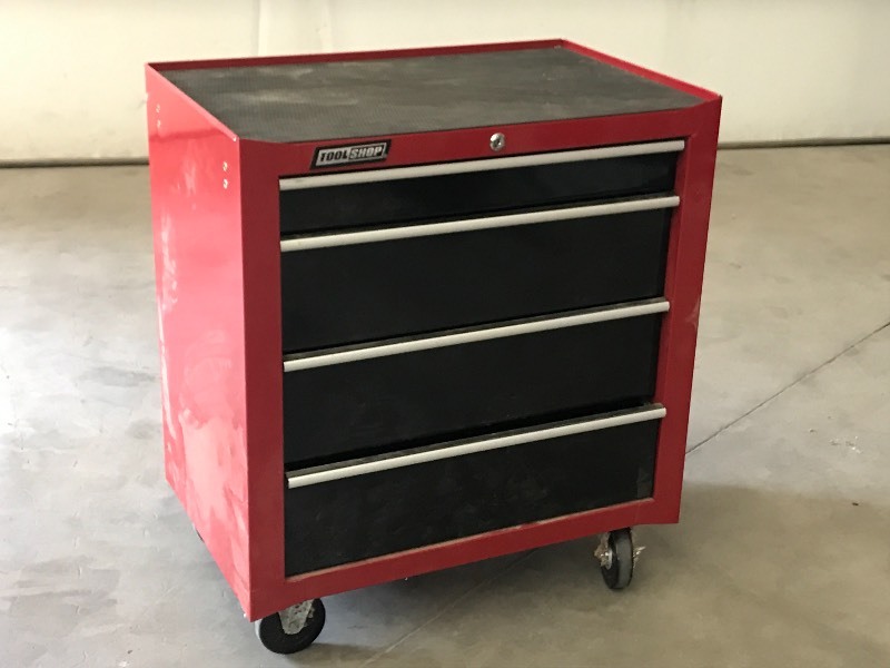 lot 36 image: Tool Shop 4-Drawer 28 Rolling Tool...