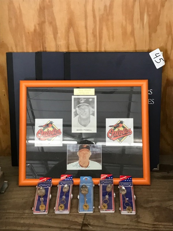 lot 45 image: Lot Of Signed Orioles Memorabilia,...