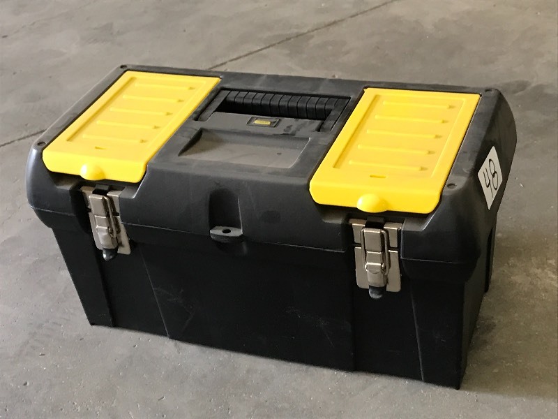 lot 48 image: Lot Of (1) Plastic Toolbox, Stanley...