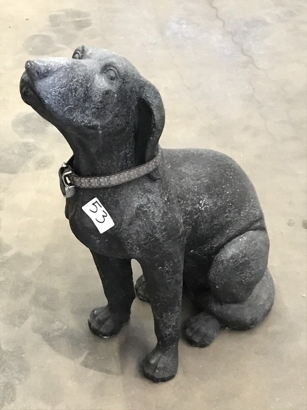 lot 53 image: 30 Dog Statue, Approx 25-30#...