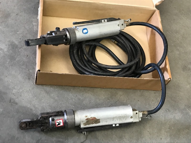 lot 72 image: (2) AMP Inc. Pneumatic Crimping Too...