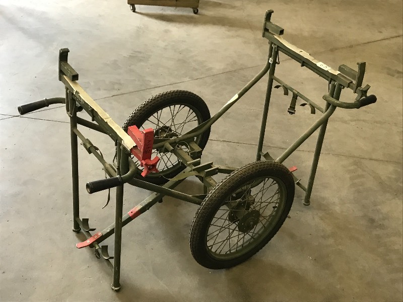 lot 89 image: Aluminum-Framed Military Field Cart...