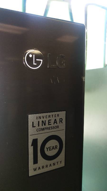 NEW SCRATCH & DENT-- 24.1 cu. ft. LG French Door Refrigerator in Black Stainless Steel Model # (LFX25973D)