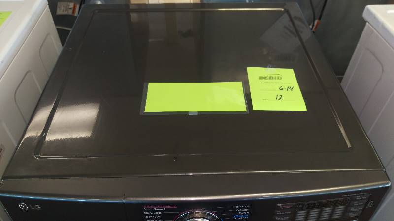 NEW SCRATCH & DENT-- 7.4 cu. ft. LG Electric Dryer in Black Stainless Steel Model # (DLEX4370K)