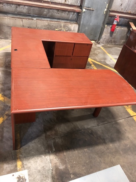 Office Desk with File Cabinet