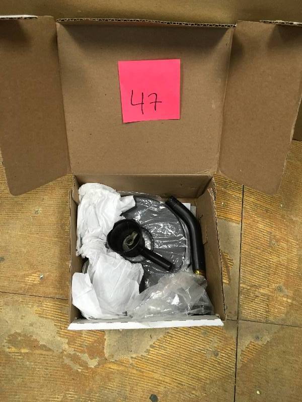 lot 47 image: Delta Trinsic 1-Handle Wall Mount Shower Trim Kit with H2Okinetic in Matte Black (Valve and Shower Head Not Included)