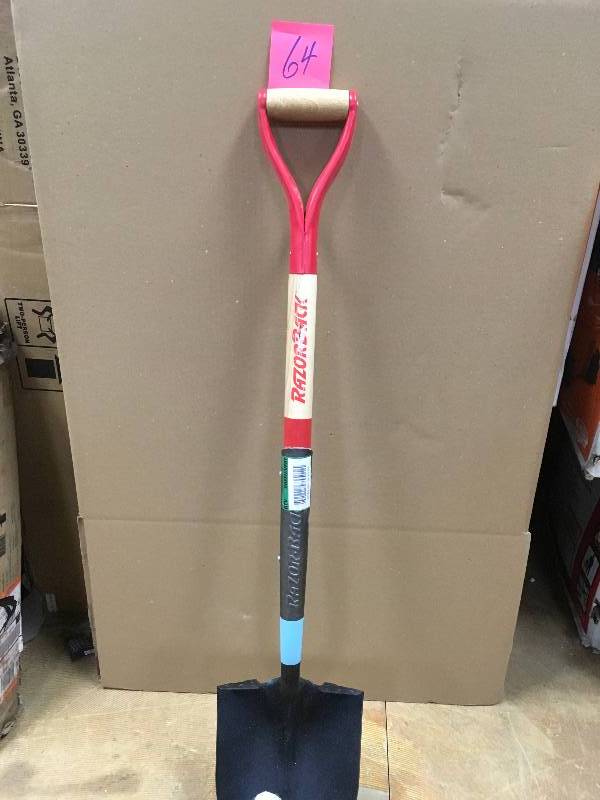 lot 64 image: RazorBack  48 in. Wood Handle Round Point Shovel