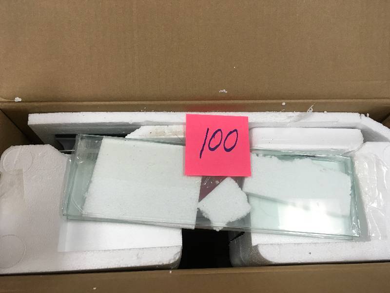 lot 100 image: Kohler Flat Edge 16 in. x 20 in. Recessed Medicine Cabinet not used