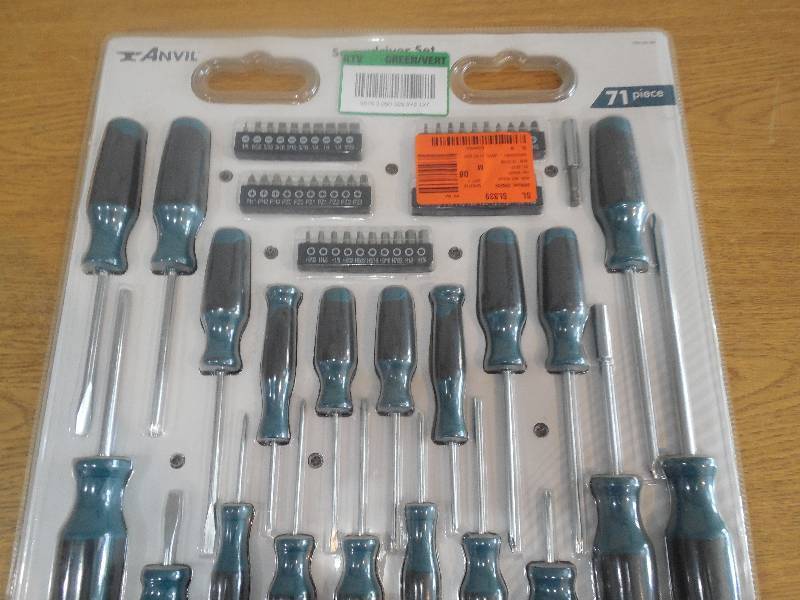 Anvil 71-pc. Screwdriver Set