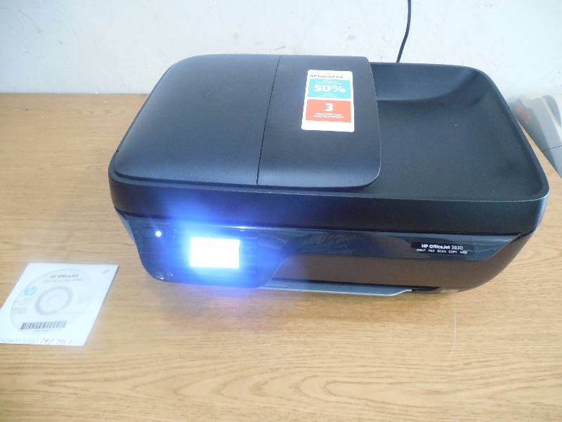 HP OfficeJet 3830 All-in-One Inkjet Printer with Wi-Fi