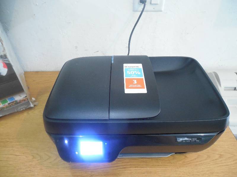HP OfficeJet 3830 All-in-One Inkjet Printer with Wi-Fi