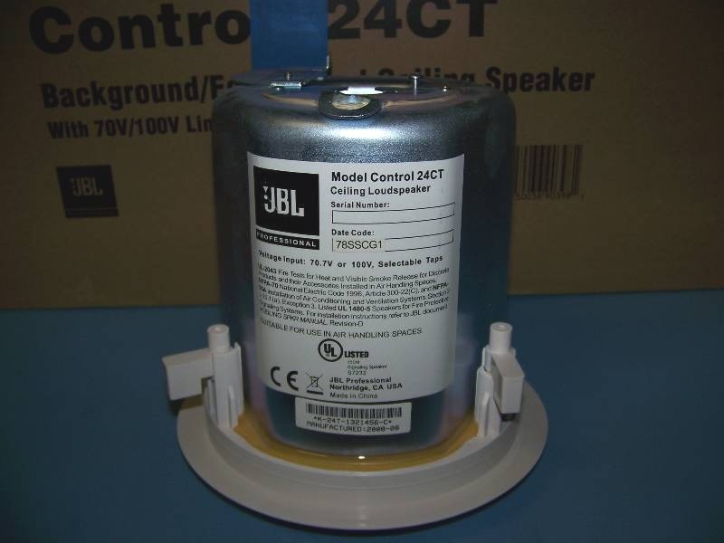 (2) JBL, Control Contractor Series, In-Ceiling Speakers  Loudspeakers in Original Box