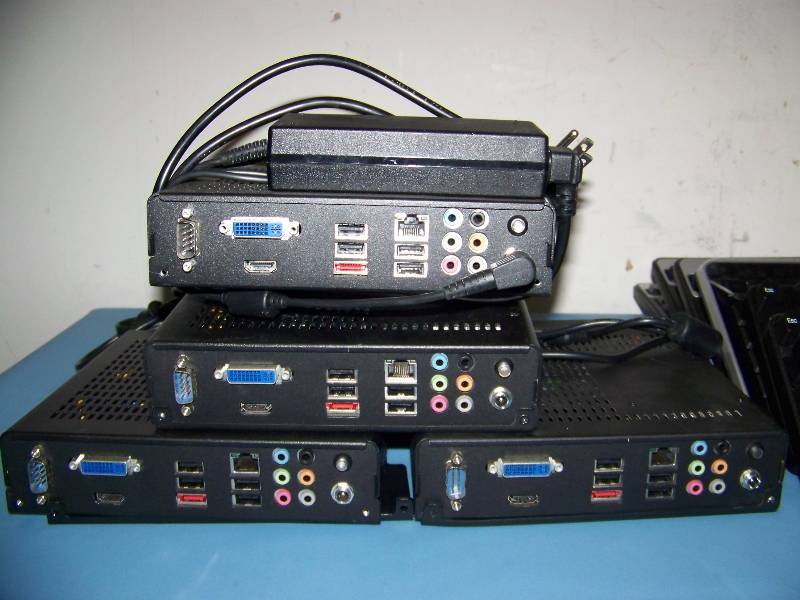(4) Technovare, Sharp, Digital Signage Players  Full-Featured HD PC Computers, (7) Keyboards and (4) Mouse Controllers