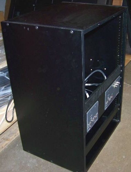 Wood Encased, Audio  Video Equipment  Component Rack with Extron Components included