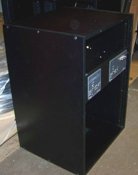Wood Encased, Audio  Video Equipment  Component Rack with Extron Components included
