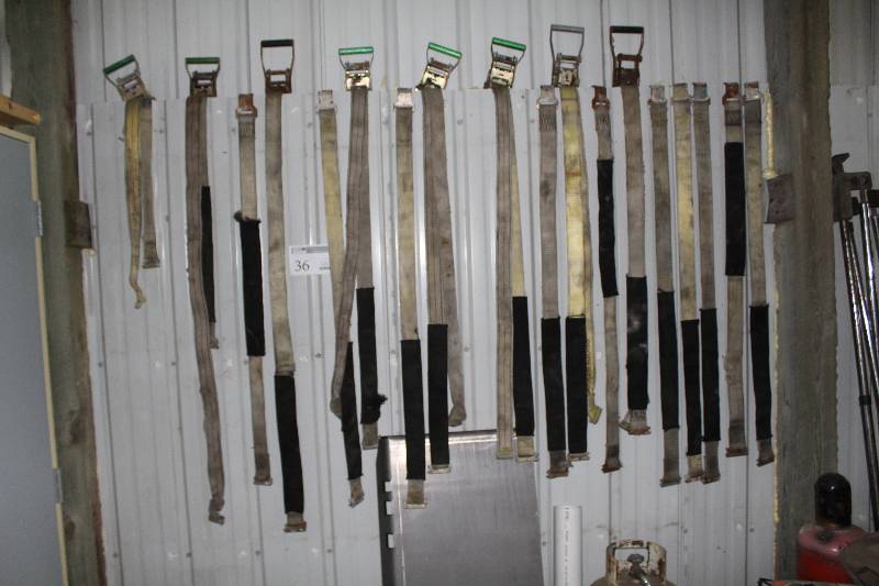 lot 36 image: Lot of (8) Logistic Straps plus 10 misc. Logistichook straps