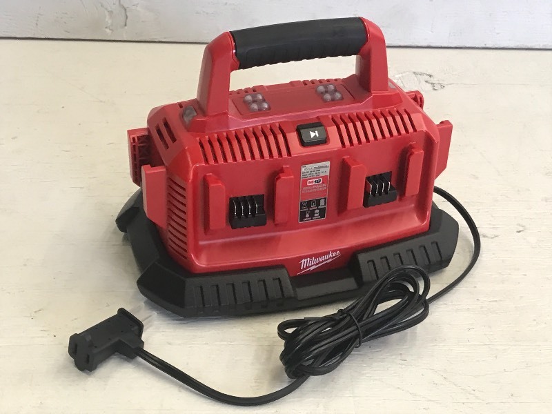 lot 25 image: Milwaukee M18 Six-Pack Battery Char...