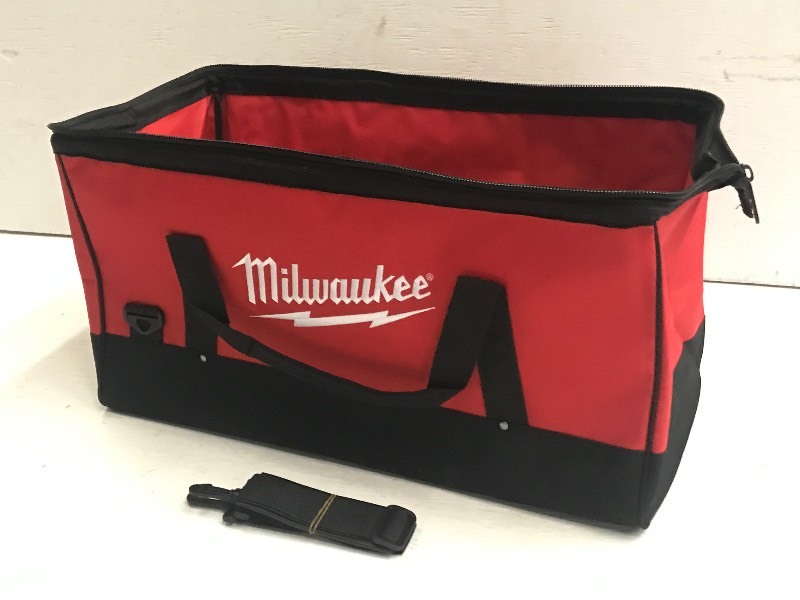 lot 80 image: Milwaukee 11x11x22 Tool Bag, Unu...