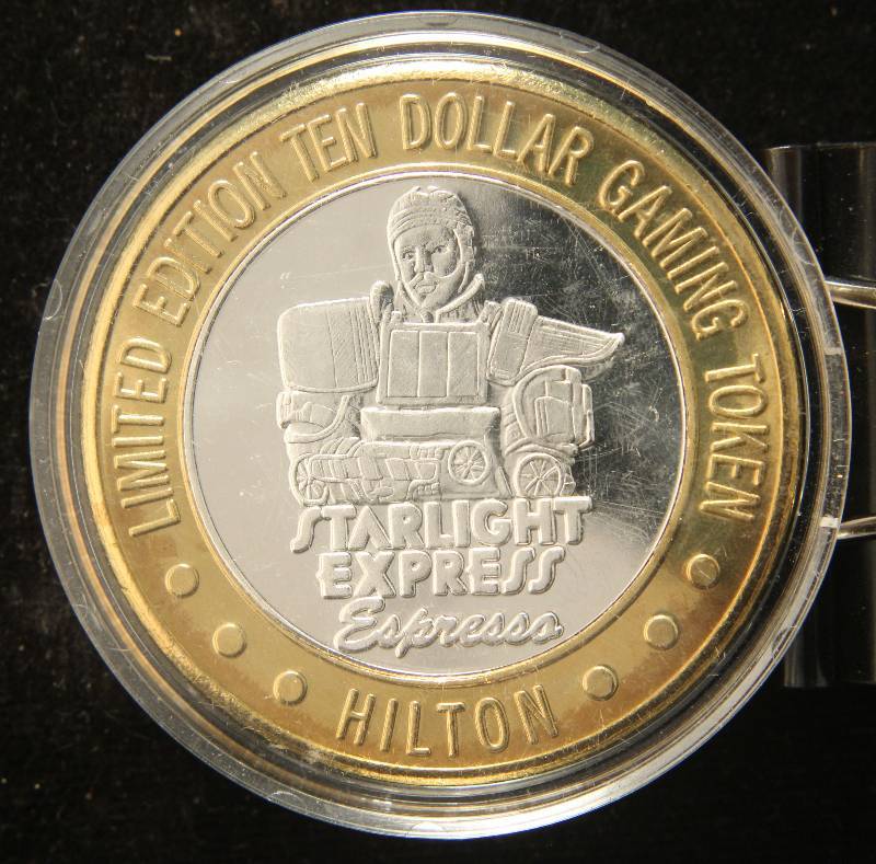 .999 Fine Silver 35 Troy Oz. Hilton Las Vegas NV Casino Gaming Token