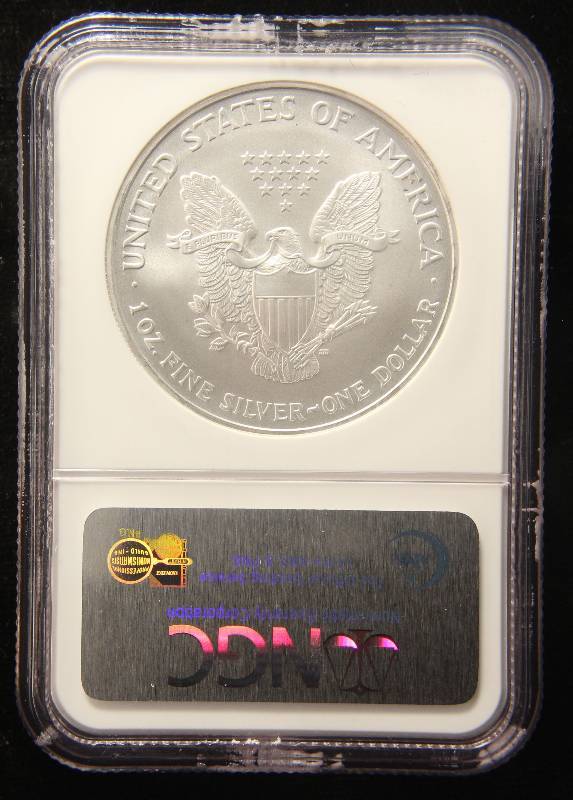 2006 AMERICAN SILVER EAGLE 1 TROY OZ. .999 FINE SILVER NGC MS69