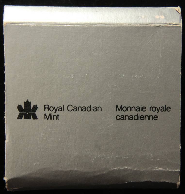 1985 CANADA NATIONAL PARKS MOOSE SILVER DOLLAR PROOF IN ORIGINAL PKG