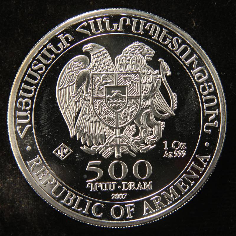 2017 Armenia Noahs Ark 1 Troy Oz. .999 Fine SIlver